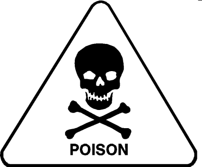 skull and cross bones: poison